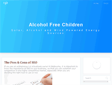 Tablet Screenshot of alcoholfreechildren.org